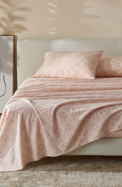 Shop Patina Vie Maison Patine Vie Sheet Set In Floral Rose Pink