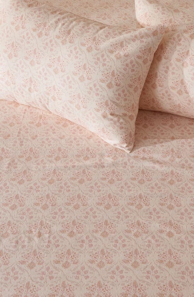 Shop Patina Vie Maison Patine Vie Sheet Set In Floral Rose Pink