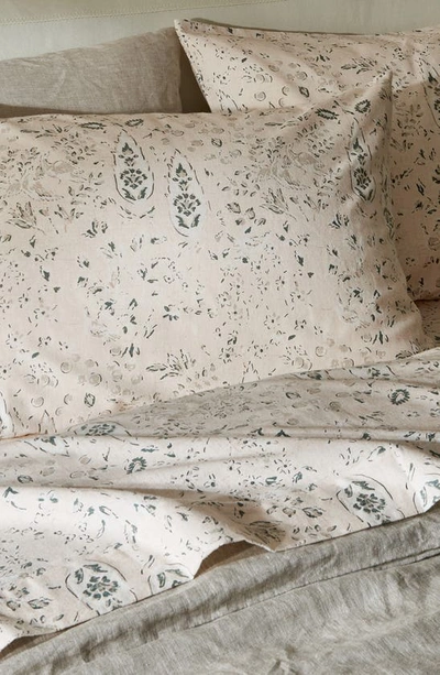 Shop Patina Vie Maison Patine Vie Sheet Set In Abstract Floral Natural