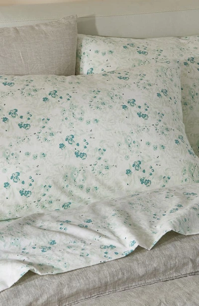 Shop Patina Vie Maison Patine Vie Sheet Set In Abstract Floral Blue