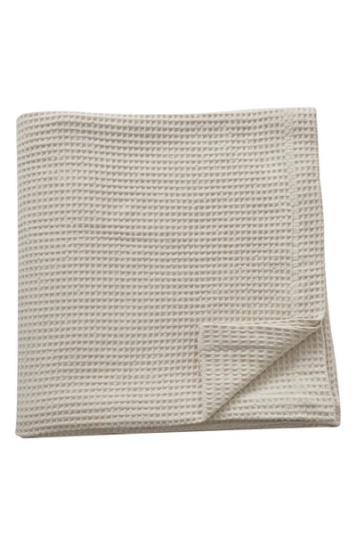 Shop Patina Vie Maison Cotton Waffle Weave Blanket In Stone