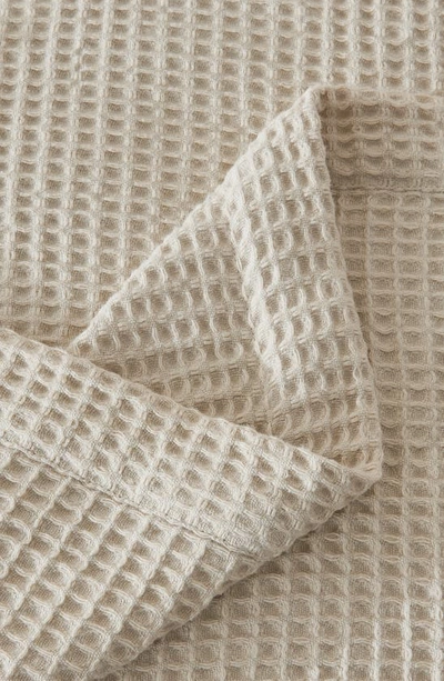 Shop Patina Vie Maison Cotton Waffle Weave Blanket In Stone