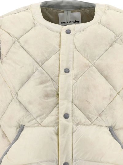 Shop And Wander "diamond Stitch" Vest Jacket In White