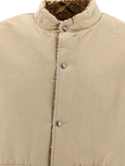 Shop Orslow "60/40" Reversible Vest In Beige