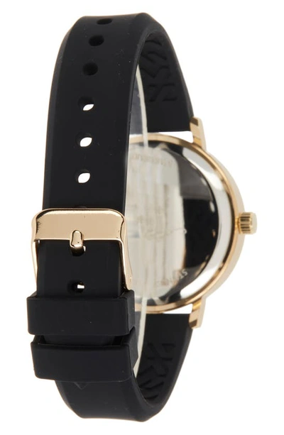 I Touch Ed Hardy Silicone Strap Watch, 38mm In Matte Black