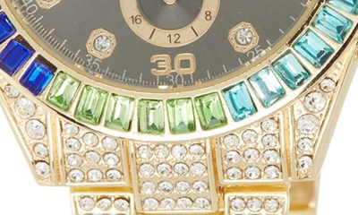Shop I Touch X Ed Hardy Bracelet Watch, 40mm In Shiny Gold