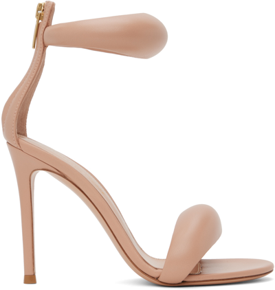 Shop Gianvito Rossi Beige Bijoux Heeled Sandals In Peach