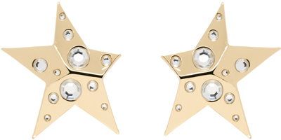 Shop Area Gold Crystal Star Earrings