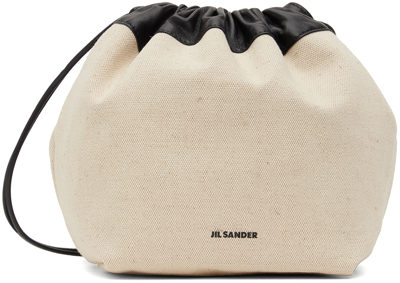 Shop Jil Sander Off-white Dumpling Bag In 280 Natural