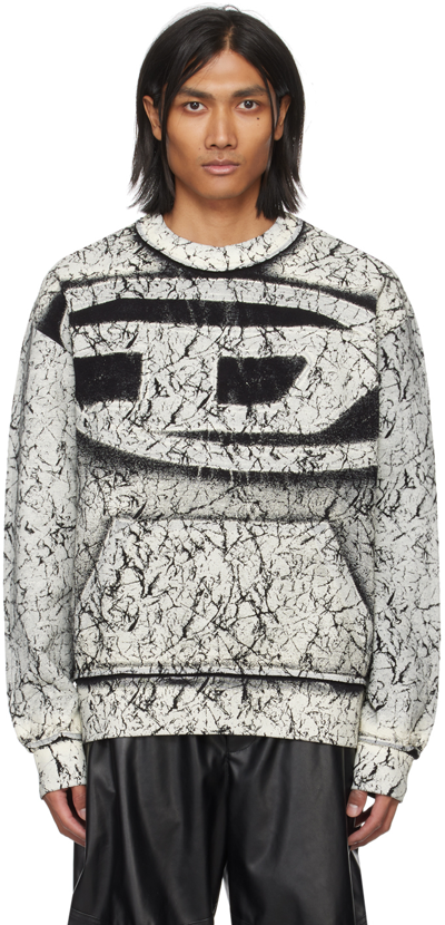 Shop Diesel Gray S-macoval Sweatshirt In 9xxa
