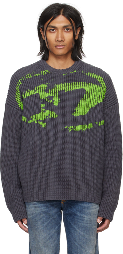Shop Diesel Gray K-notus Sweater In 9bx
