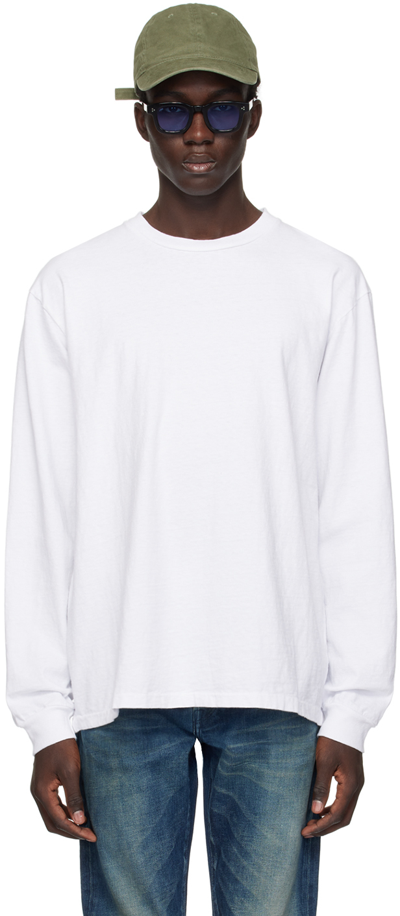Shop John Elliott White University Long Sleeve T-shirt