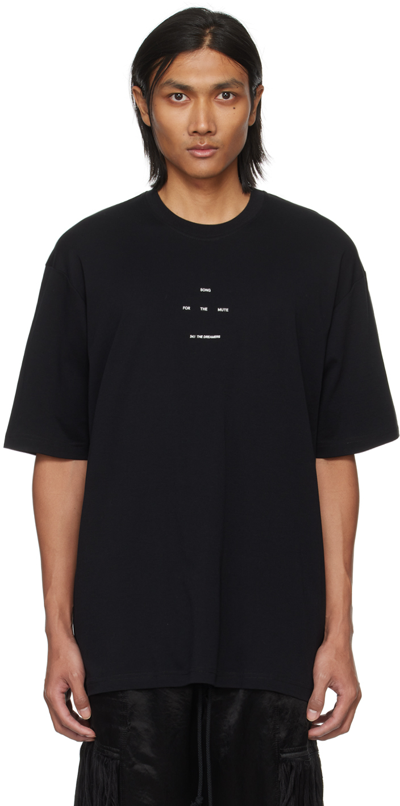 Shop Song For The Mute Black Graphic T-shirt