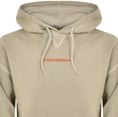 Dsquared2 Cipro Fit Hoodie In Beige