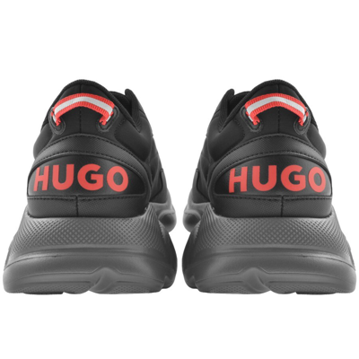 Shop Hugo Leon Runn Trainers Black