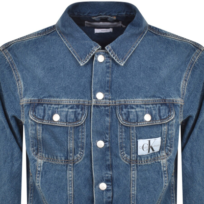 Shop Calvin Klein Jeans 90s Denim Jacket Blue
