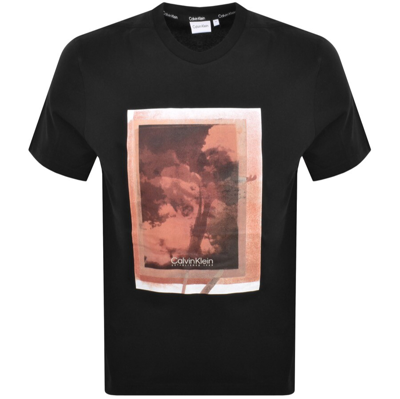 Shop Calvin Klein Photo Print T Shirt Black