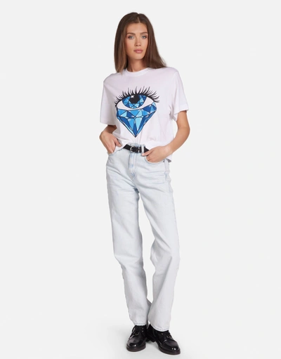 Lauren Moshi Rue Sapphire Eye In White