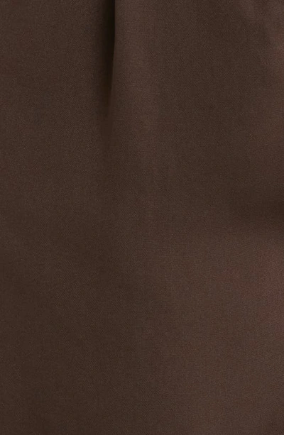 Halogen Elastic Back Shorts In Dark Roast