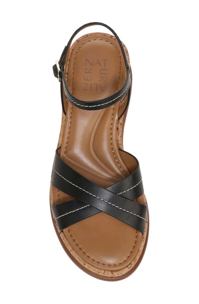 Shop Naturalizer Rikki Platform Sandal In Black Leather