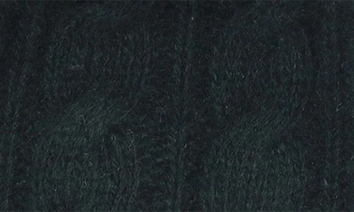 Shop Portolano Cashmere Cable Knit Beanie In Black