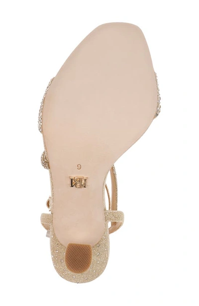Shop Badgley Mischka Collection Sally Embellished Sandal In Platino