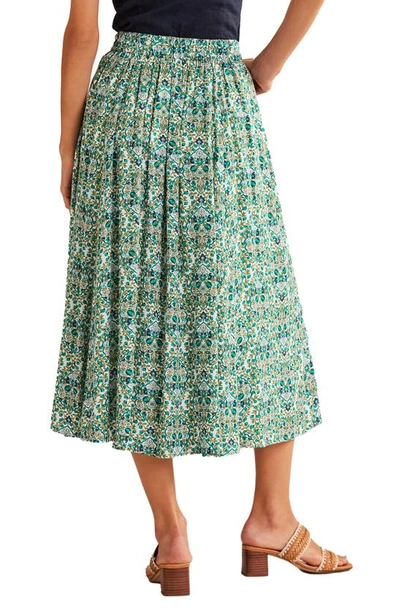 Shop Boden Holiday Midi Skirt In Reed Vine Terrace
