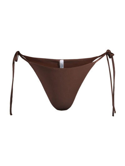Shop Sara Cristina Women's Bahia Triangle Bikini Bottom In Brown