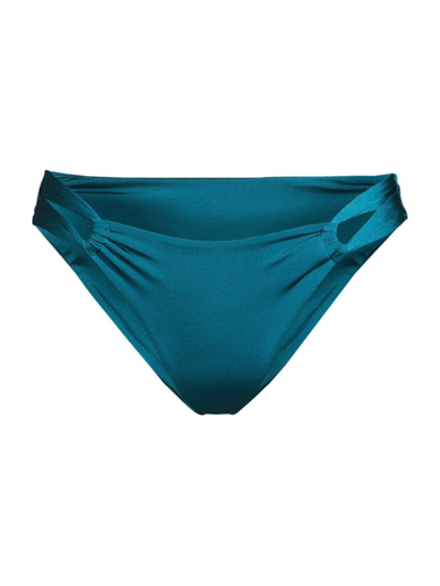 Shop Sara Cristina Women's Narcissus Low-rise Bikini Bottom In Tropical Blue