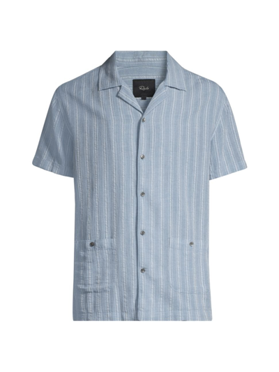 Shop Rails Men's Vice Short-sleeve Shirt In Blue Maize