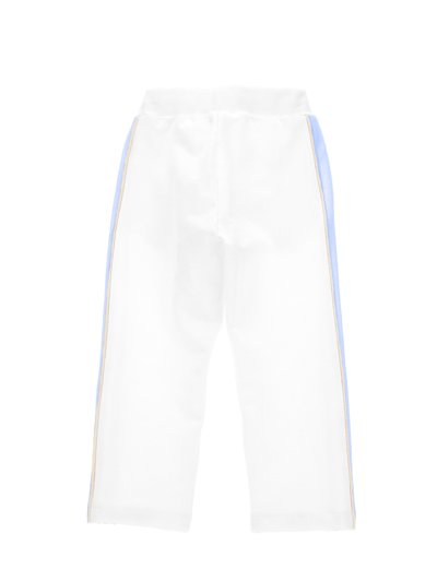 Monnalisa Fleece Joggers With Studs In White