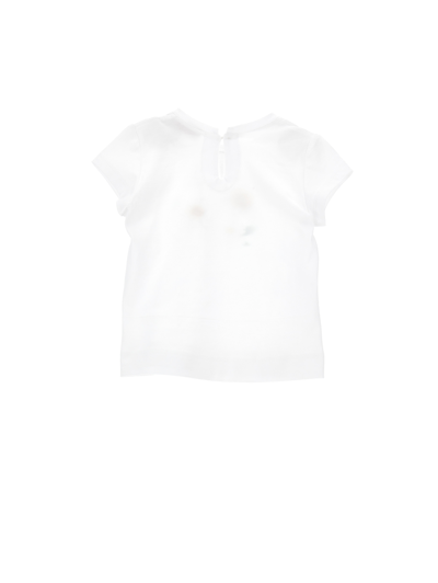 Monnalisa T-shirt Mit Blumenmuster In White