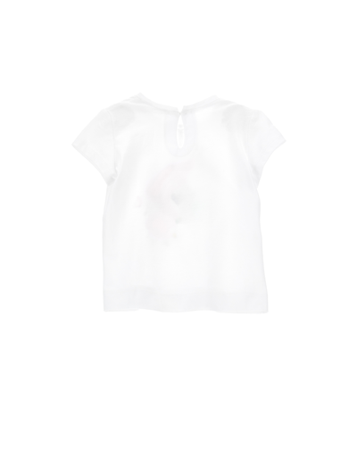 Monnalisa Bird Print T-shirt In White