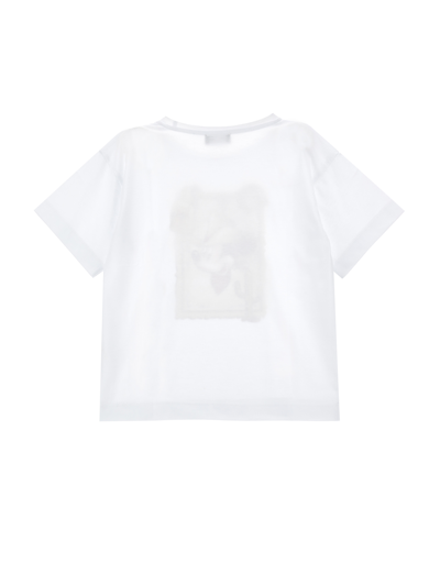 Monnalisa Mickey Mouse Jersey T-shirt In White