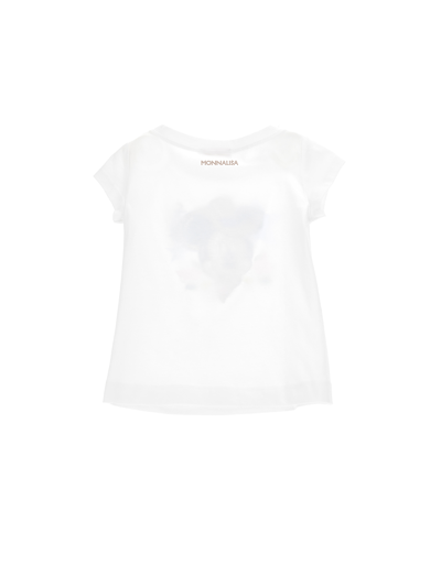 Shop Monnalisa Minnie Print T-shirt In White
