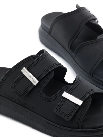 Shop Alexander Mcqueen 'hybrid' Sandals In Black