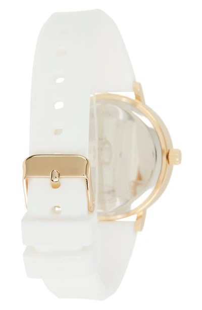 I Touch Ed Hardy Silicone Strap Watch, 38mm In Matte White
