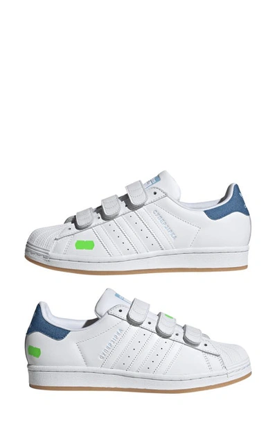 Adidas Originals X Kseniaschnaider Superstar Sneaker In Ftwr White