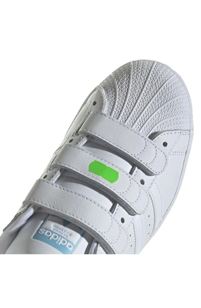 Adidas Originals X Kseniaschnaider Superstar Sneaker In Ftwr White