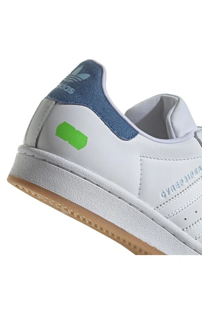 Adidas Originals X Kseniaschnaider Superstar Sneaker In Ftwr White