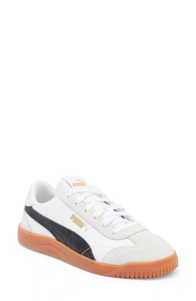 Shop Puma Club 5v5 Sneaker In  White- Black-gray