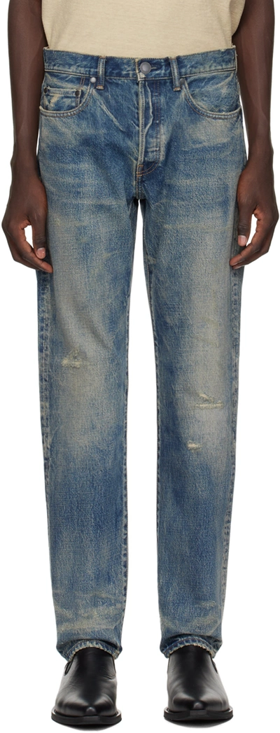 Shop John Elliott Blue 'the Daze' Jeans In Hornet