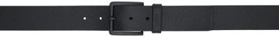 Shop Hugo Black Branded Keeper Belt In Black 001