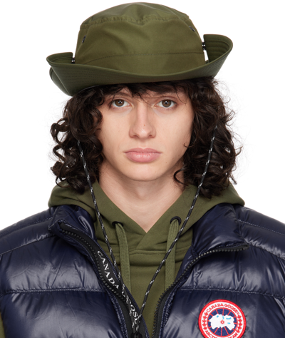 Shop Canada Goose Khaki Venture Hat In Military Green
