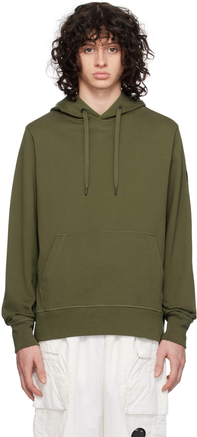 Shop Canada Goose Green 'black Label' Huron Hoodie In Military Green