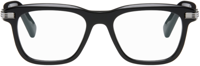 Shop Cartier Black Square Glasses In Black-black-transpar