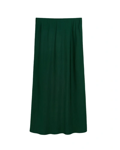 Shop By Malene Birger Boshan Maxi Skirt In Green
