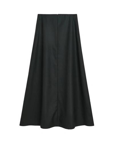 Shop By Malene Birger Isoldas Maxi Skirt In Black