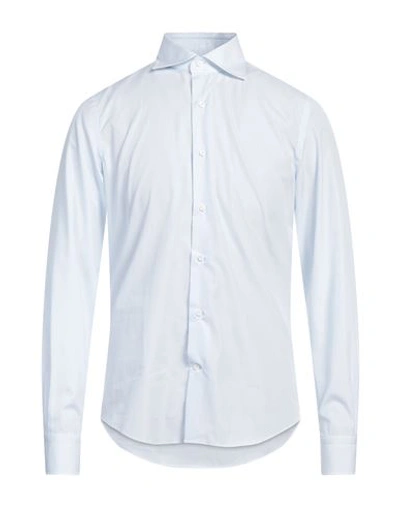 Shop Alessandro Gherardi Man Shirt Sky Blue Size 15 Cotton