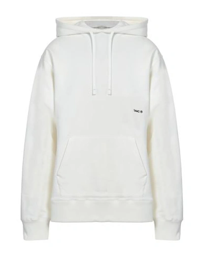 Shop Oamc Man Sweatshirt White Size Xxl Cotton, Elastane